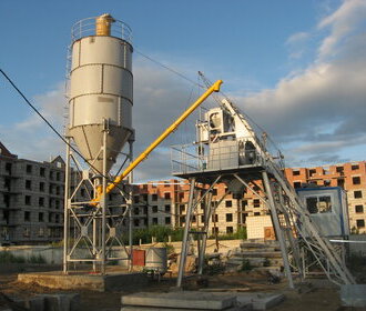 Новосибирск, 2020 год, Стационарный бетонный завод СМР-35S.